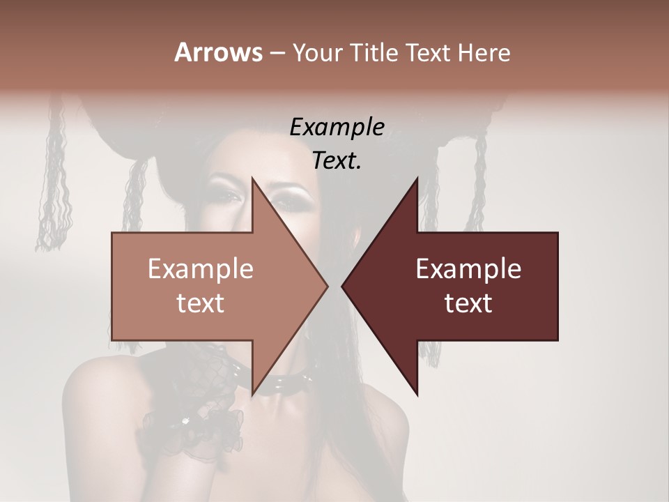 Hairstyle Cosmetics Black PowerPoint Template