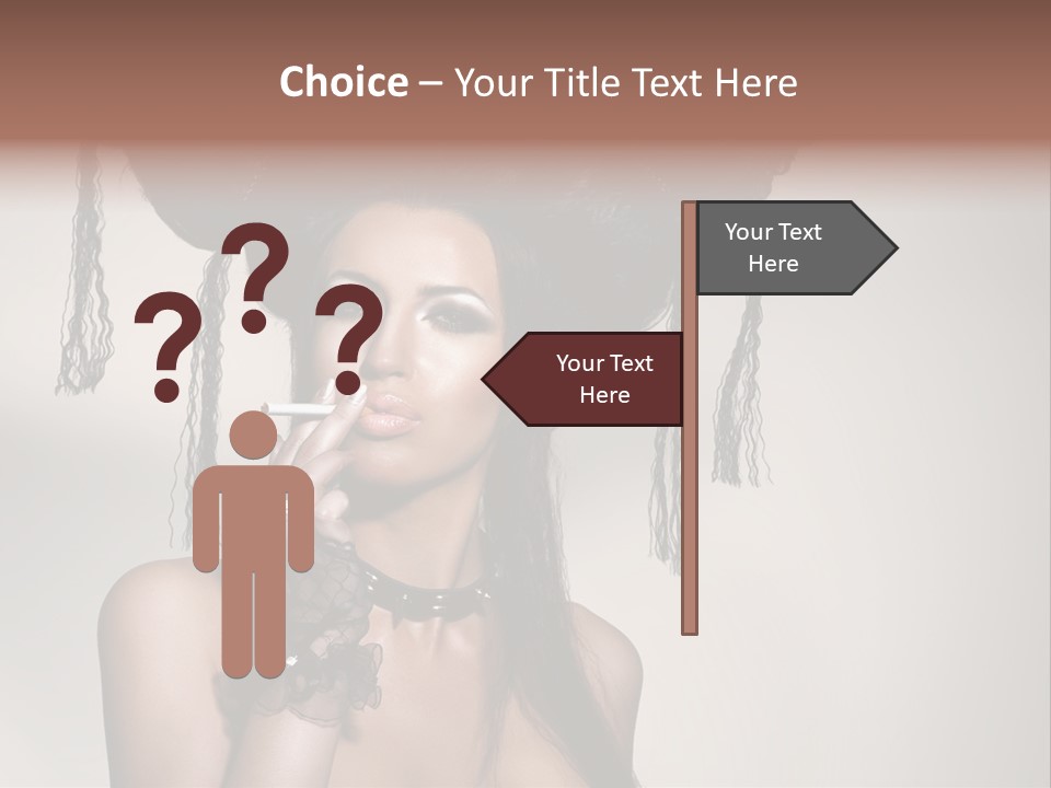 Hairstyle Cosmetics Black PowerPoint Template