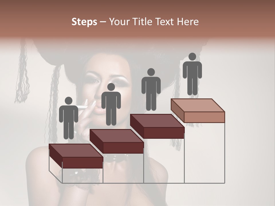 Hairstyle Cosmetics Black PowerPoint Template