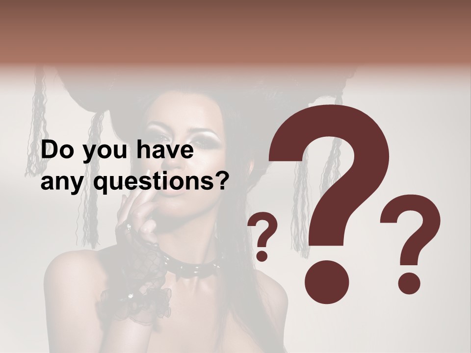 Hairstyle Cosmetics Black PowerPoint Template