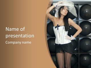 Elegant Girl Corset PowerPoint Template