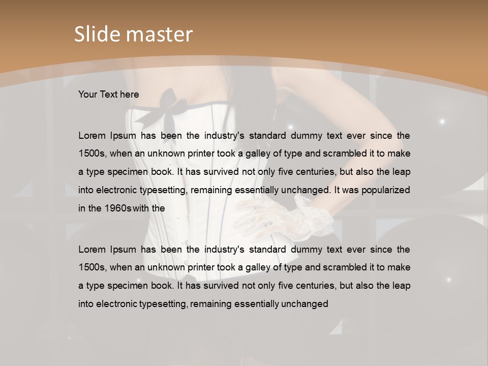 Elegant Girl Corset PowerPoint Template