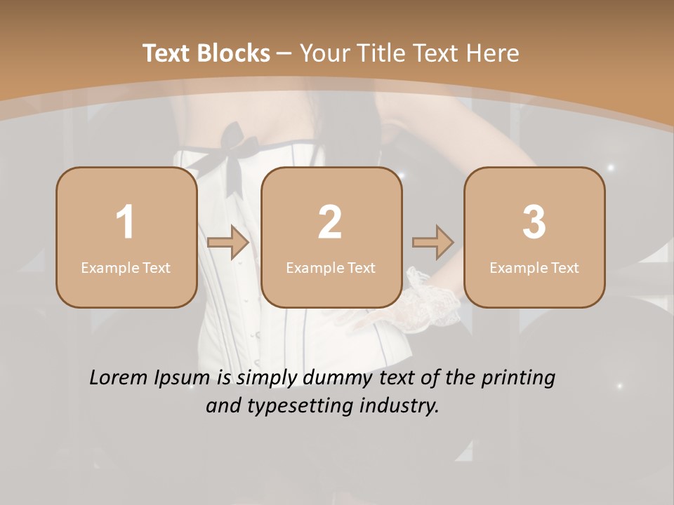 Elegant Girl Corset PowerPoint Template