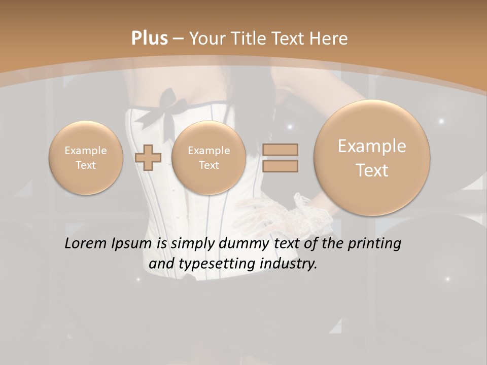 Elegant Girl Corset PowerPoint Template