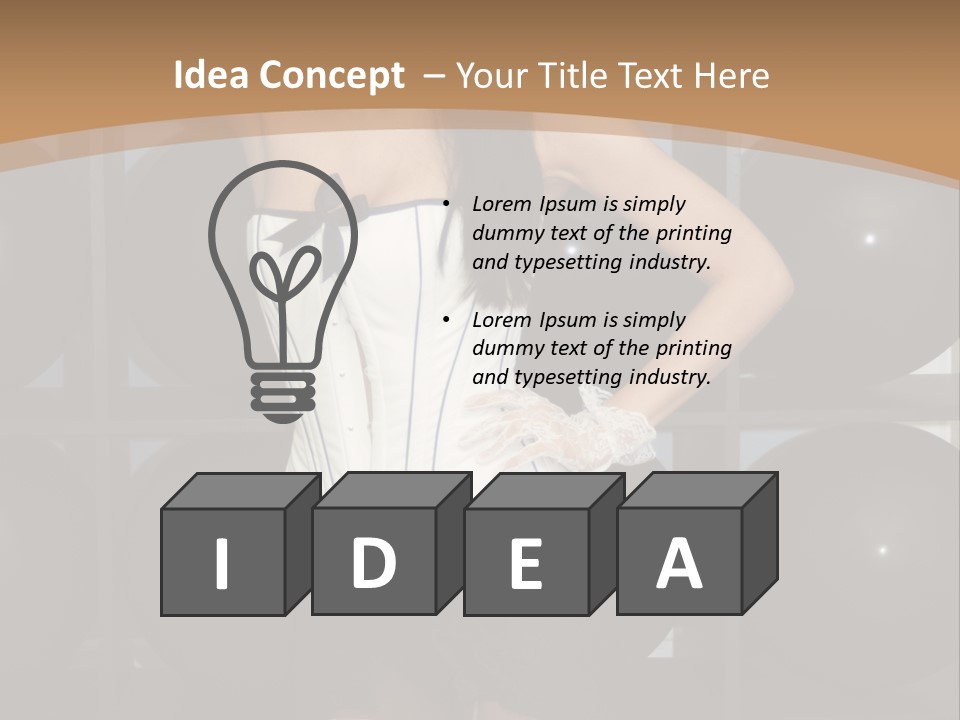 Elegant Girl Corset PowerPoint Template