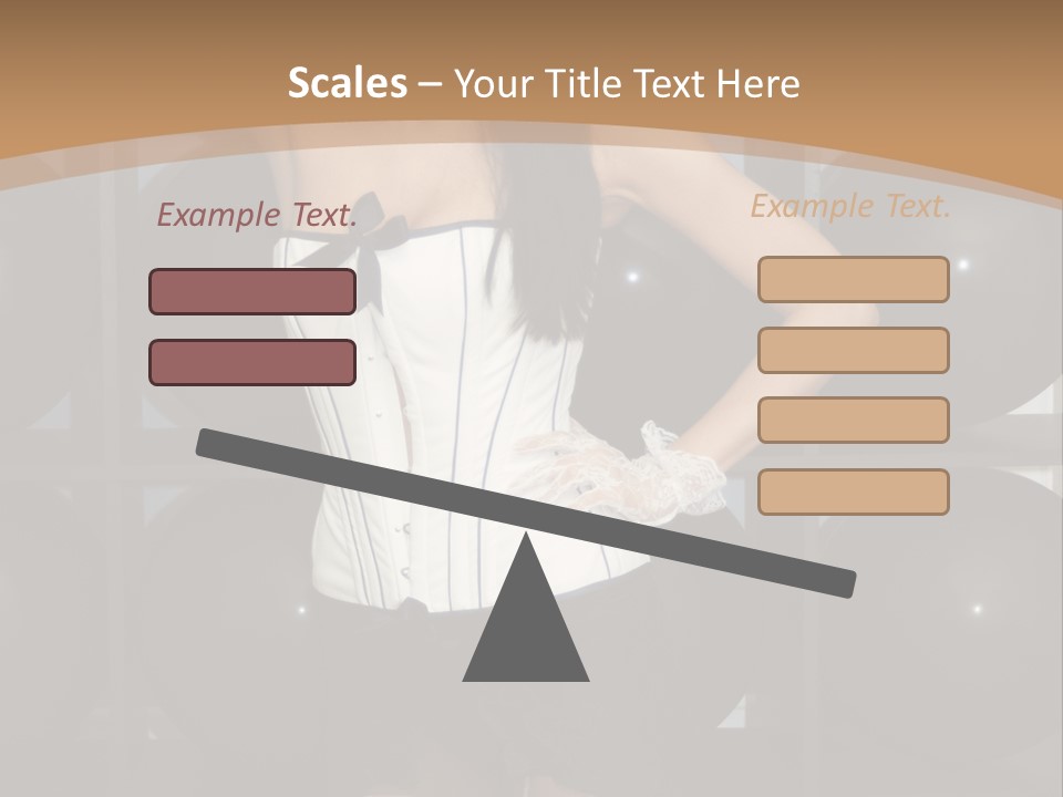 Elegant Girl Corset PowerPoint Template
