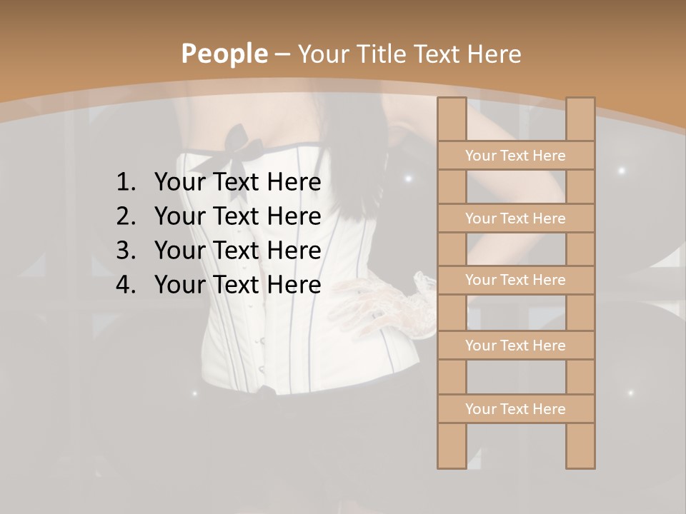 Elegant Girl Corset PowerPoint Template