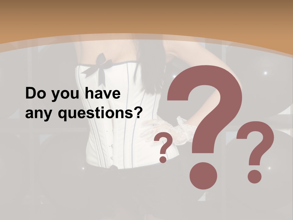 Elegant Girl Corset PowerPoint Template