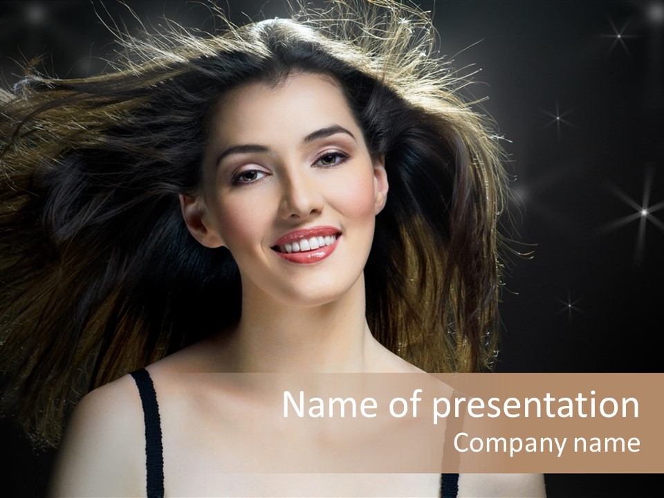 Hair Fashion Attractive PowerPoint Template