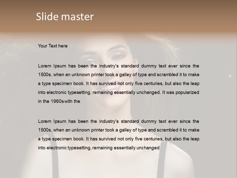 Hair Fashion Attractive PowerPoint Template