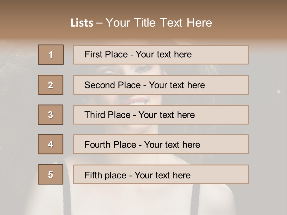 Hair Fashion Attractive PowerPoint Template