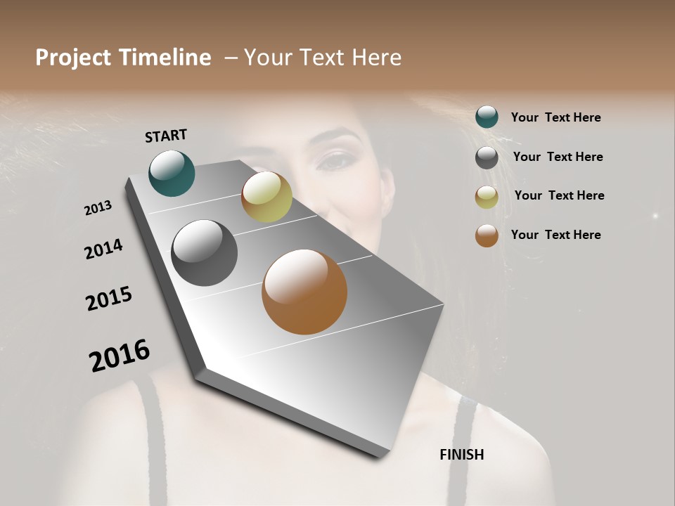 Hair Fashion Attractive PowerPoint Template
