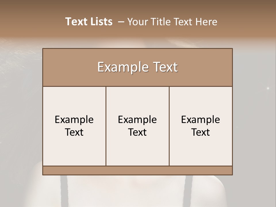 Hair Fashion Attractive PowerPoint Template