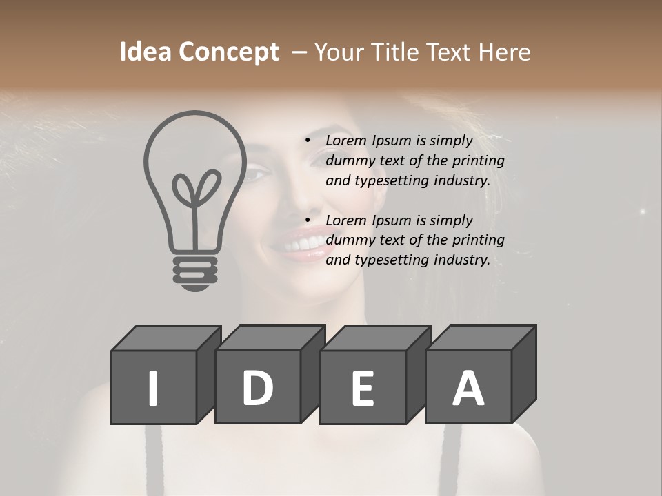 Hair Fashion Attractive PowerPoint Template