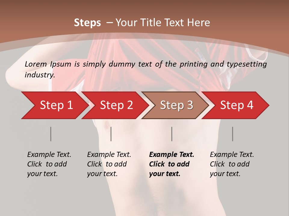 Studio Clothing Goal PowerPoint Template