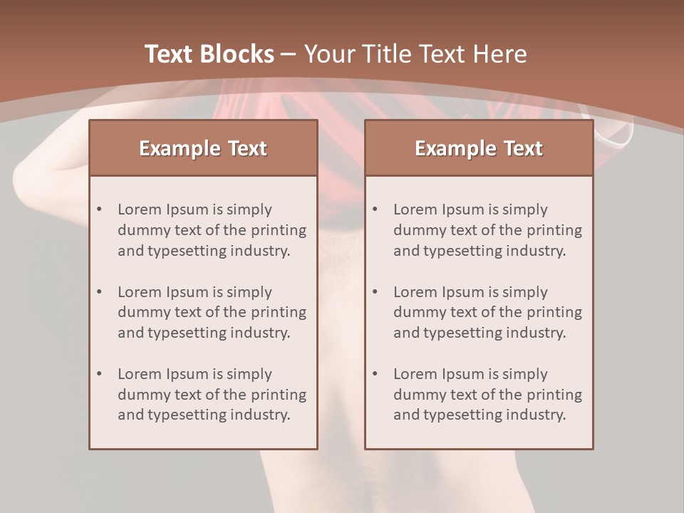 Studio Clothing Goal PowerPoint Template