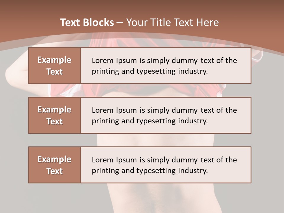 Studio Clothing Goal PowerPoint Template