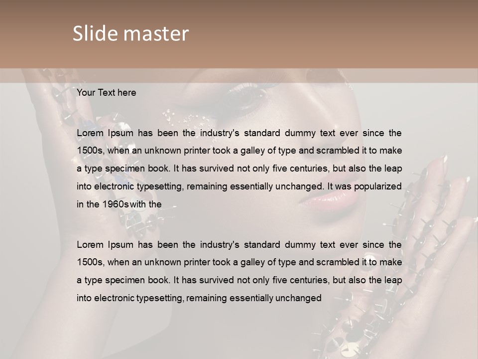 Pin Art Glue PowerPoint Template