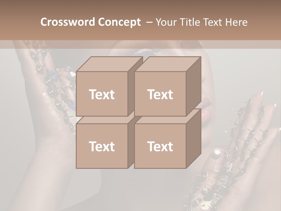 Pin Art Glue PowerPoint Template