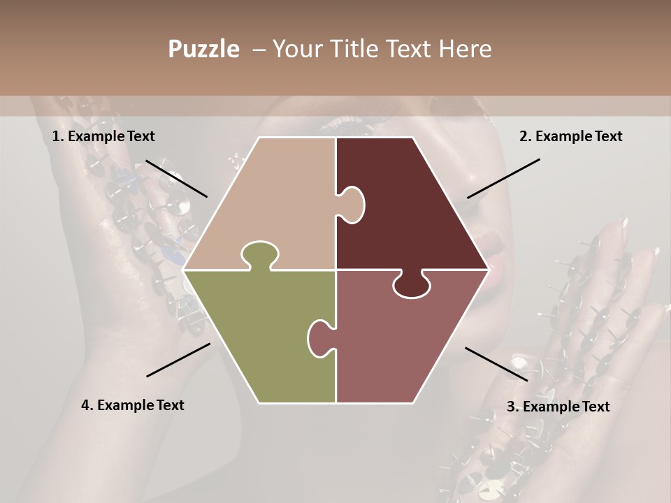 Pin Art Glue PowerPoint Template