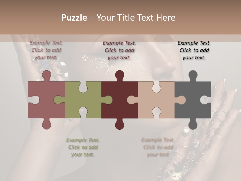 Pin Art Glue PowerPoint Template