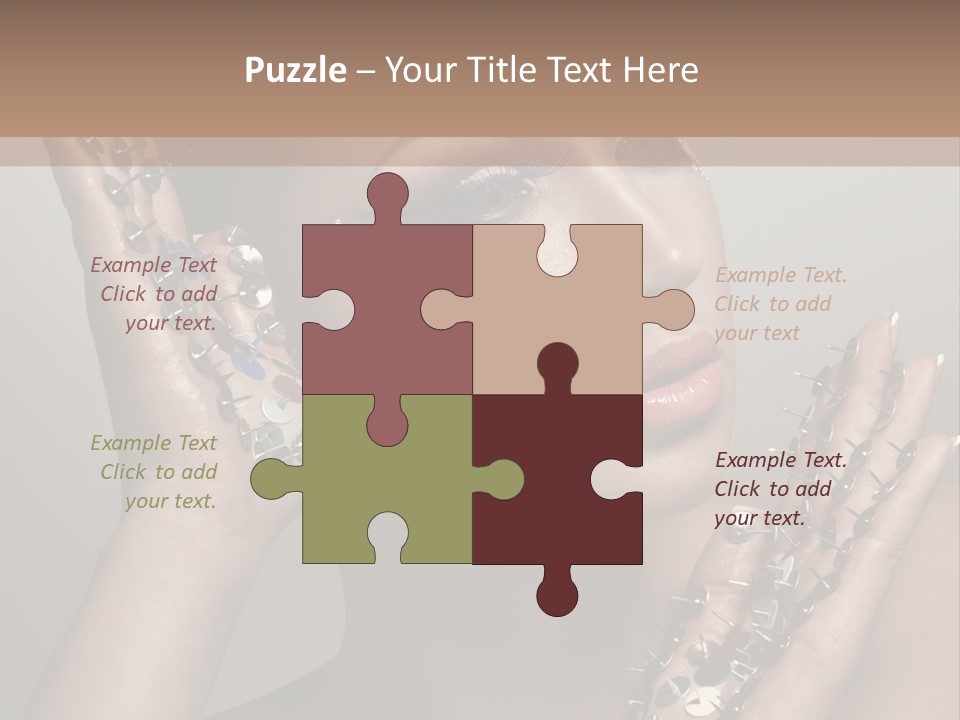 Pin Art Glue PowerPoint Template