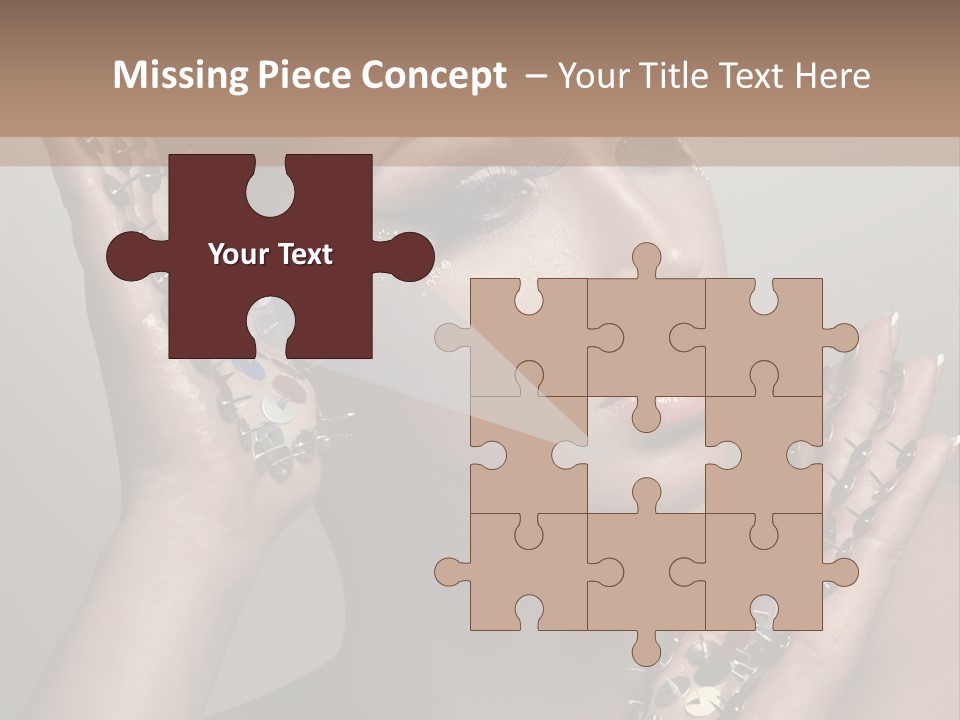 Pin Art Glue PowerPoint Template