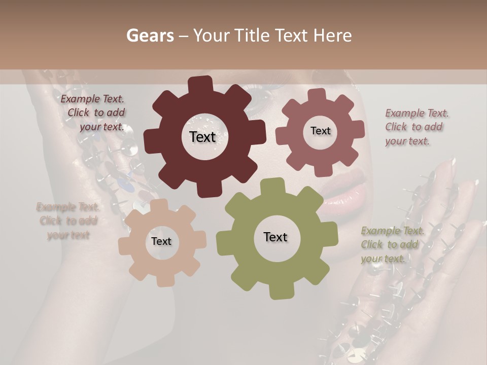 Pin Art Glue PowerPoint Template