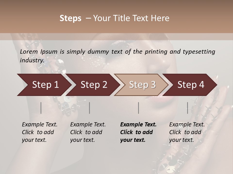 Pin Art Glue PowerPoint Template