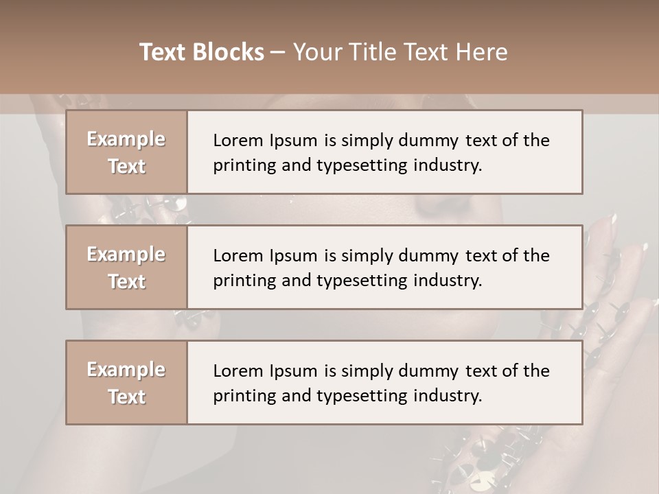 Pin Art Glue PowerPoint Template