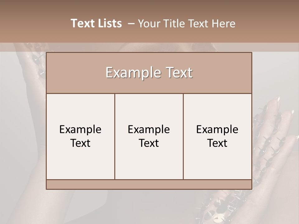 Pin Art Glue PowerPoint Template