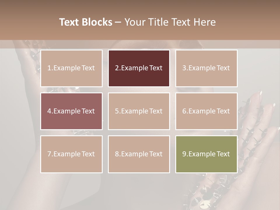 Pin Art Glue PowerPoint Template