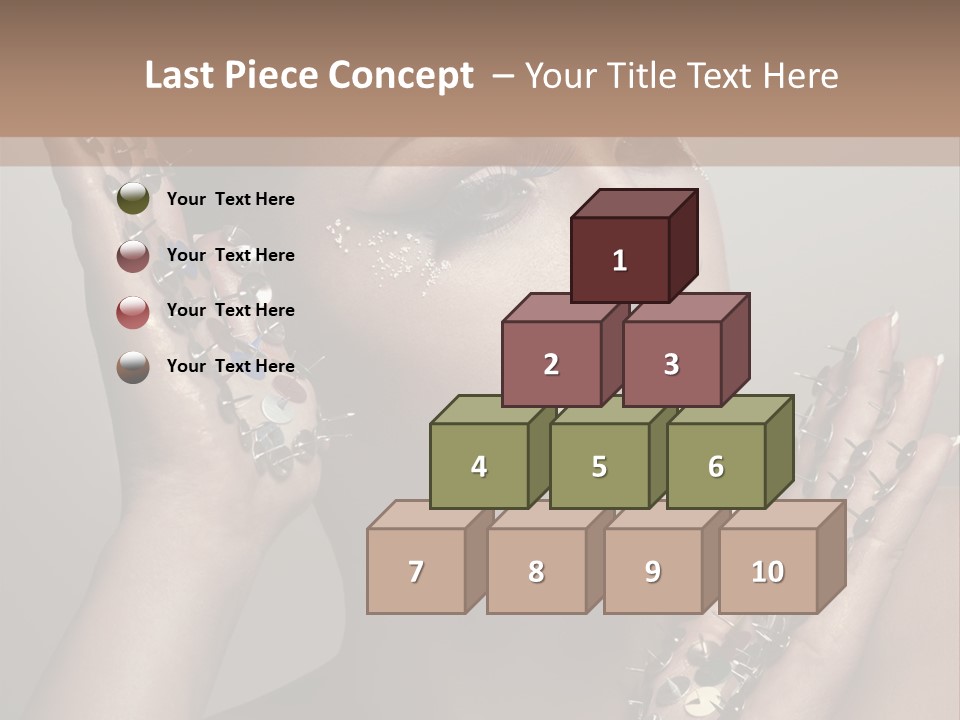 Pin Art Glue PowerPoint Template