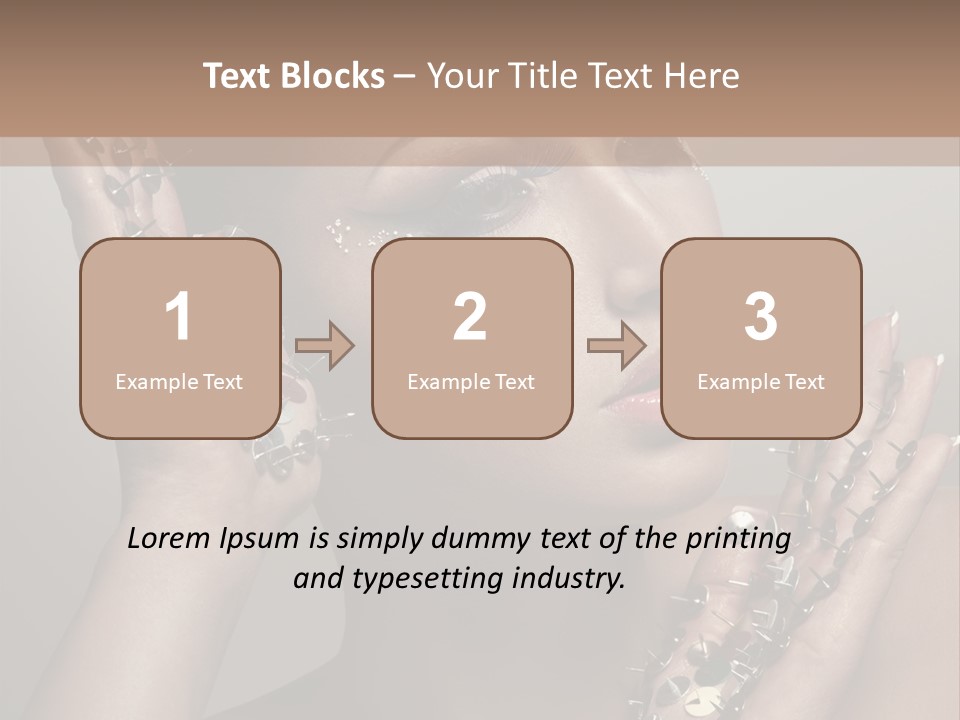 Pin Art Glue PowerPoint Template