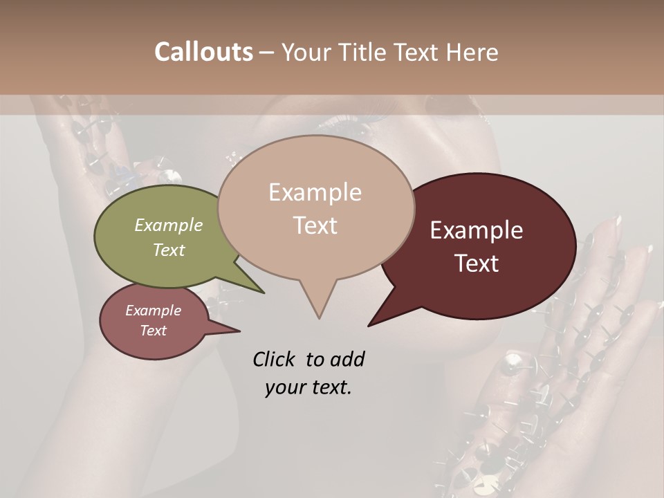 Pin Art Glue PowerPoint Template