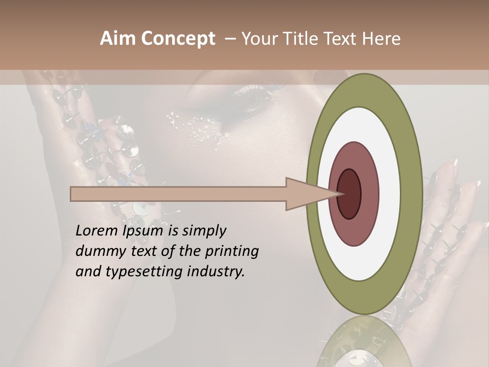 Pin Art Glue PowerPoint Template