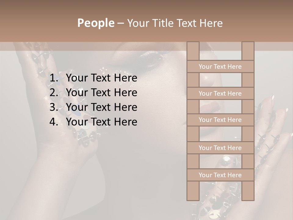 Pin Art Glue PowerPoint Template