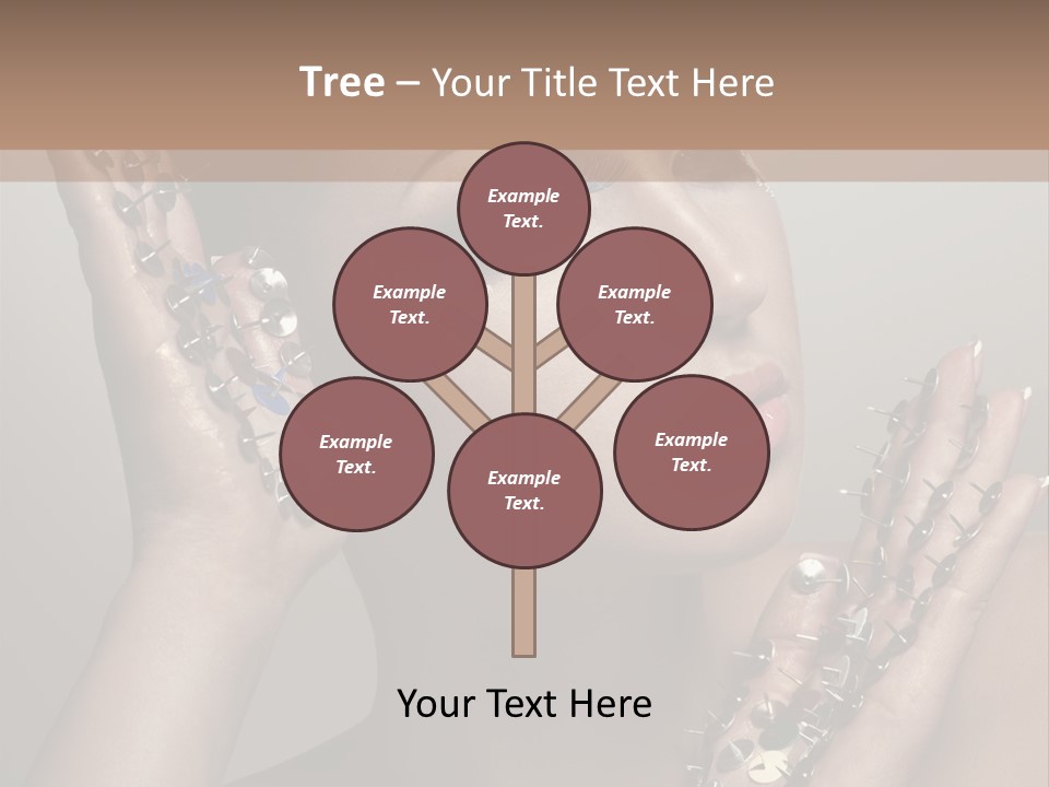 Pin Art Glue PowerPoint Template