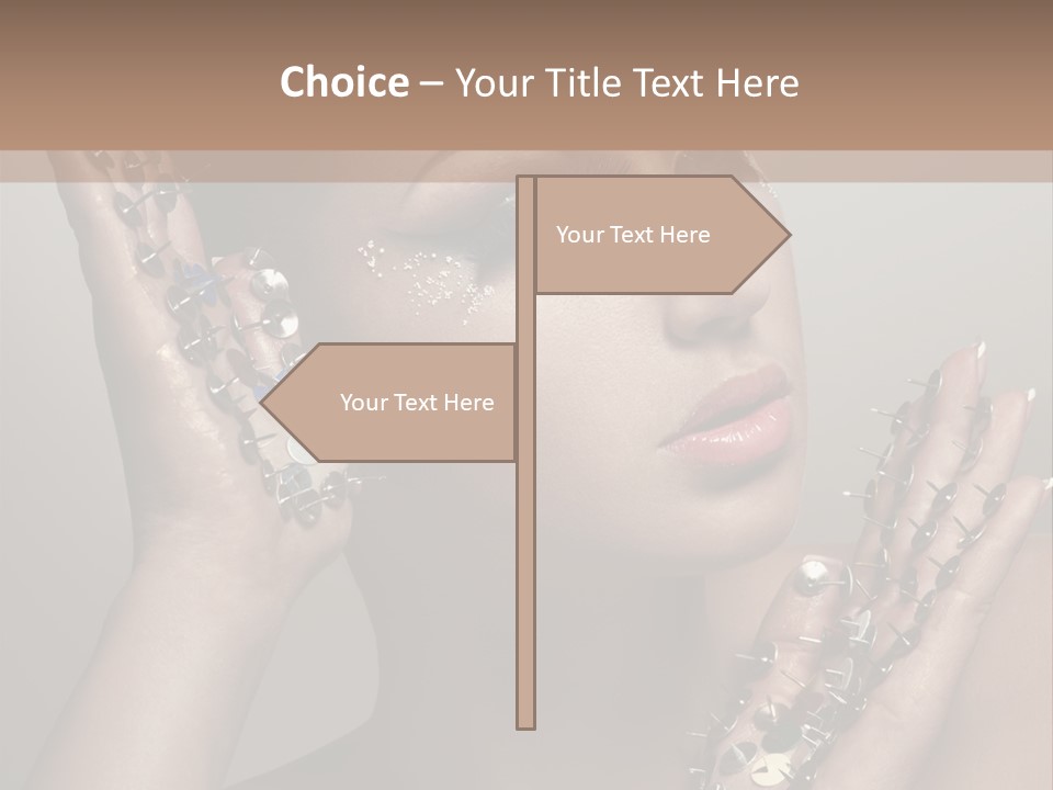 Pin Art Glue PowerPoint Template