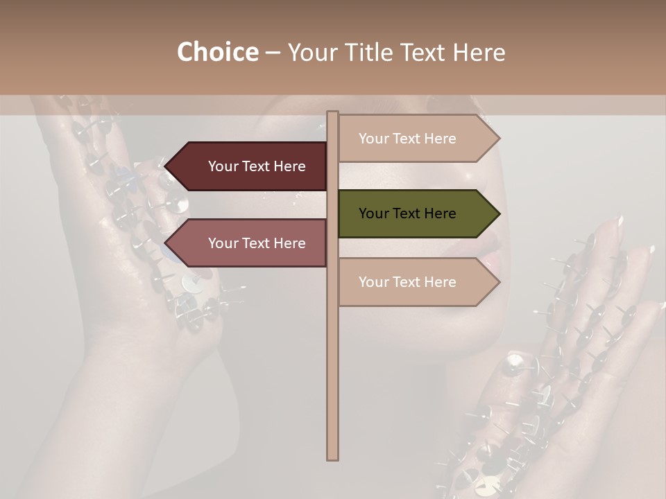 Pin Art Glue PowerPoint Template