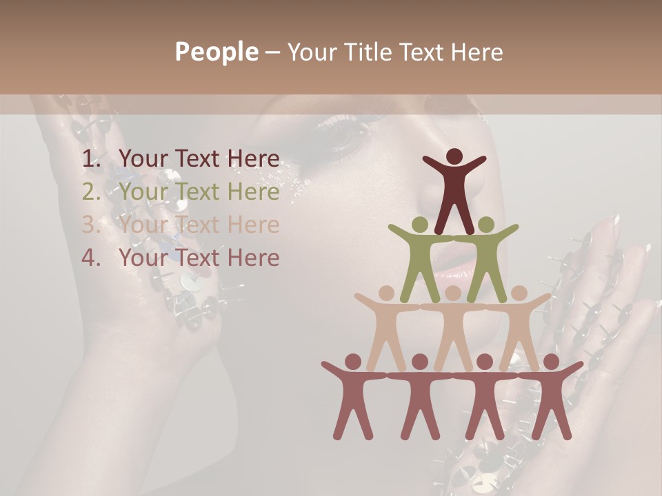 Pin Art Glue PowerPoint Template