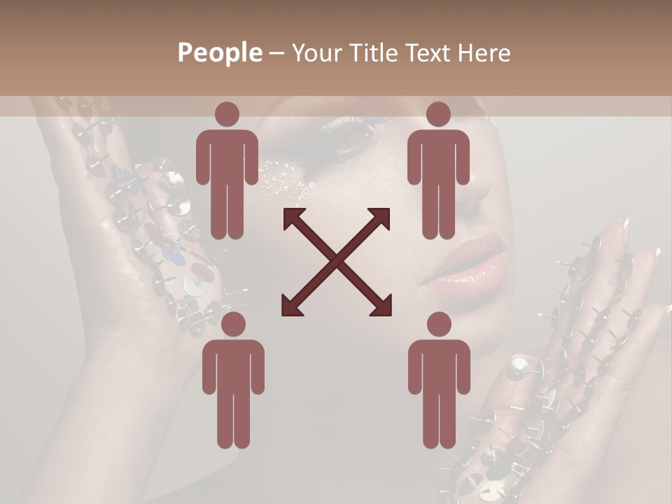 Pin Art Glue PowerPoint Template