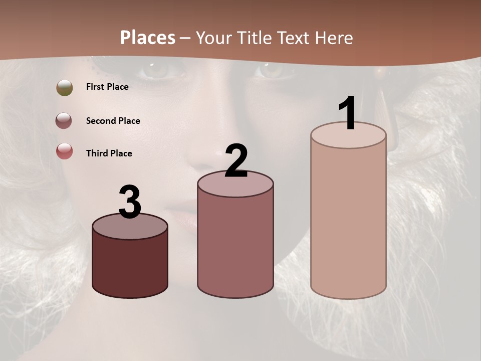 Hair Decoration Portrait PowerPoint Template