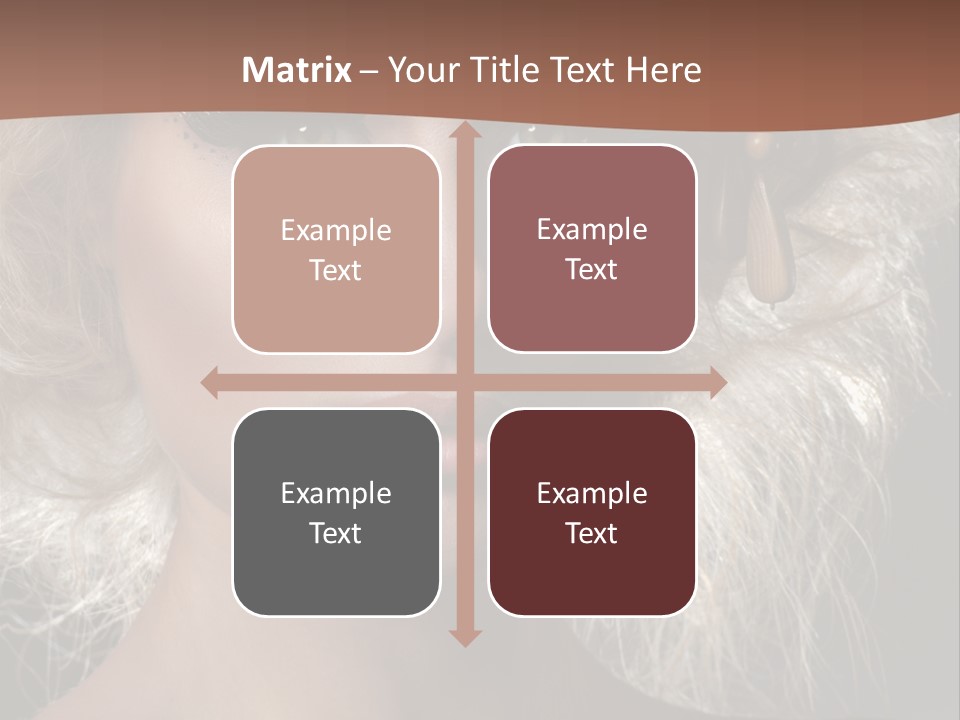 Hair Decoration Portrait PowerPoint Template