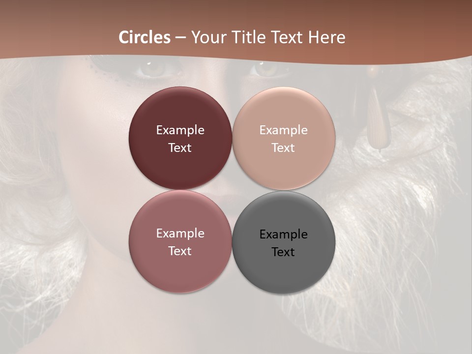 Hair Decoration Portrait PowerPoint Template