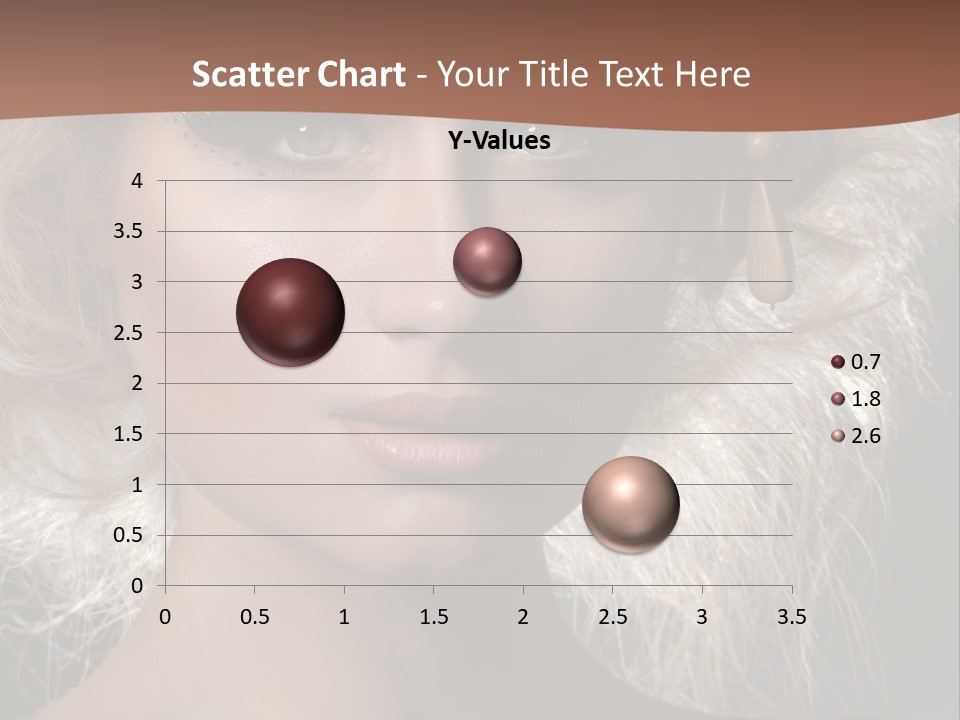 Hair Decoration Portrait PowerPoint Template