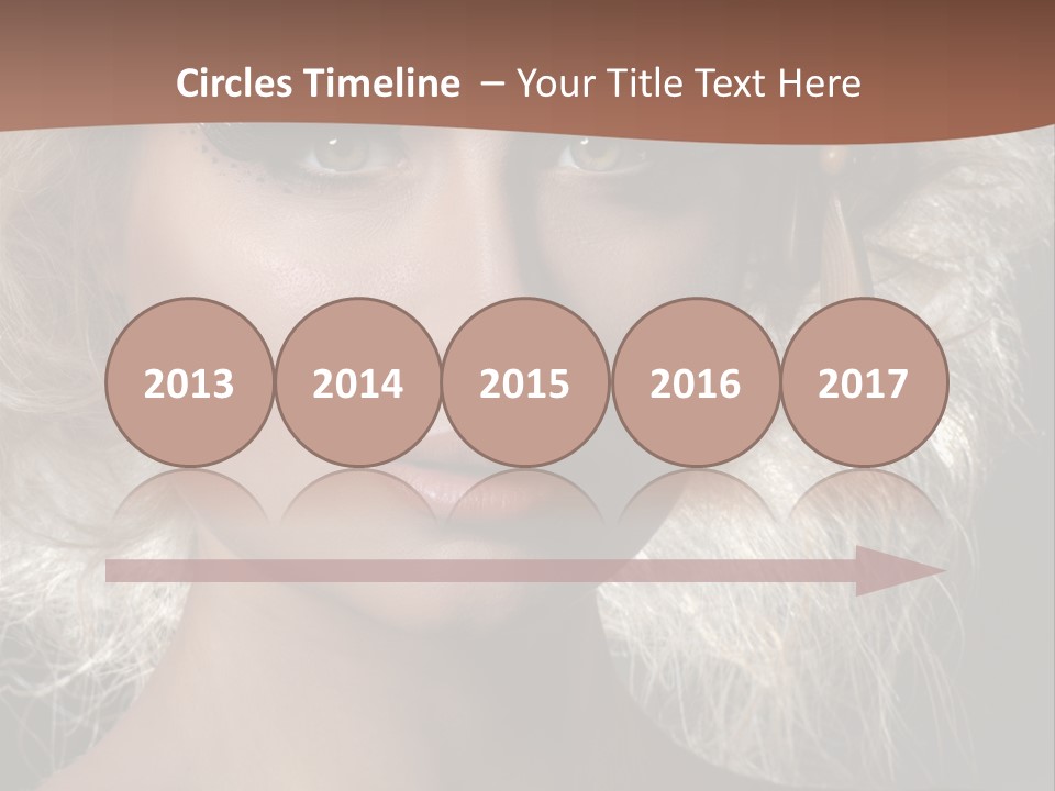 Hair Decoration Portrait PowerPoint Template