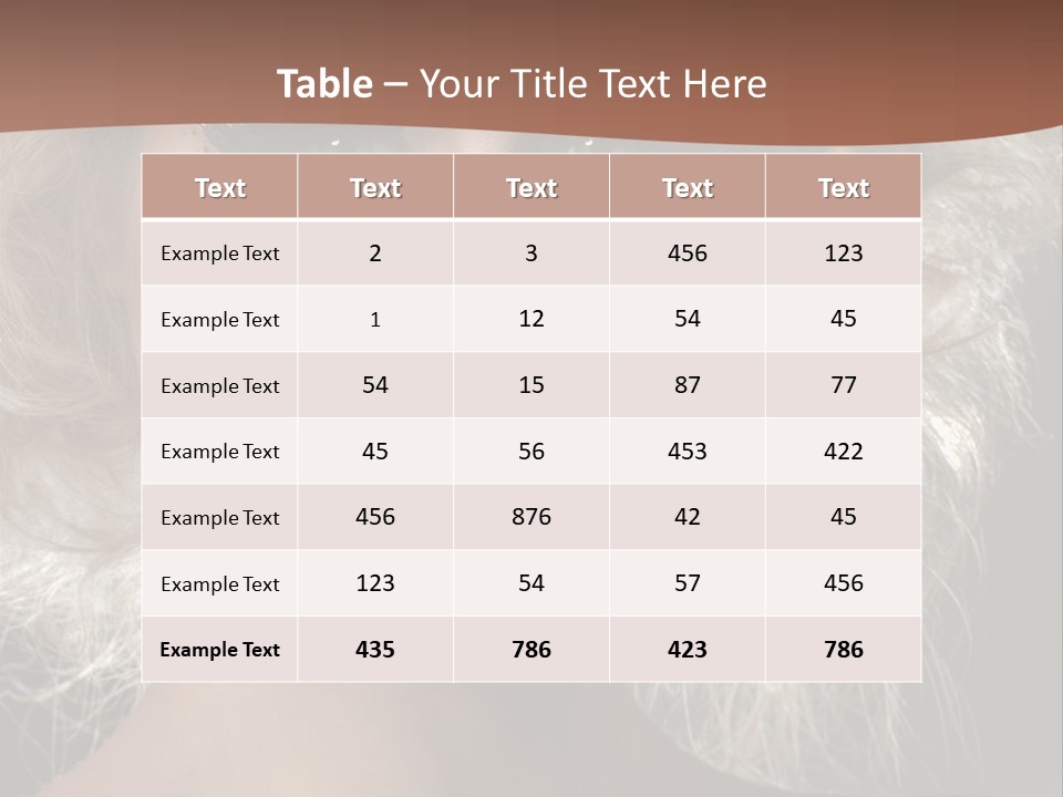 Hair Decoration Portrait PowerPoint Template
