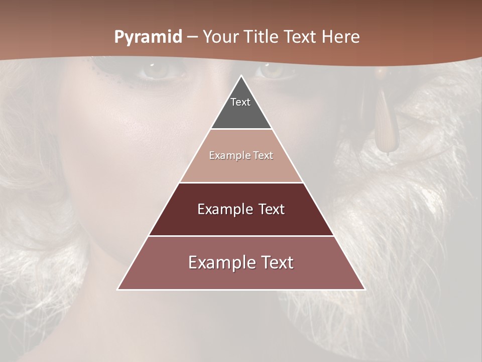 Hair Decoration Portrait PowerPoint Template