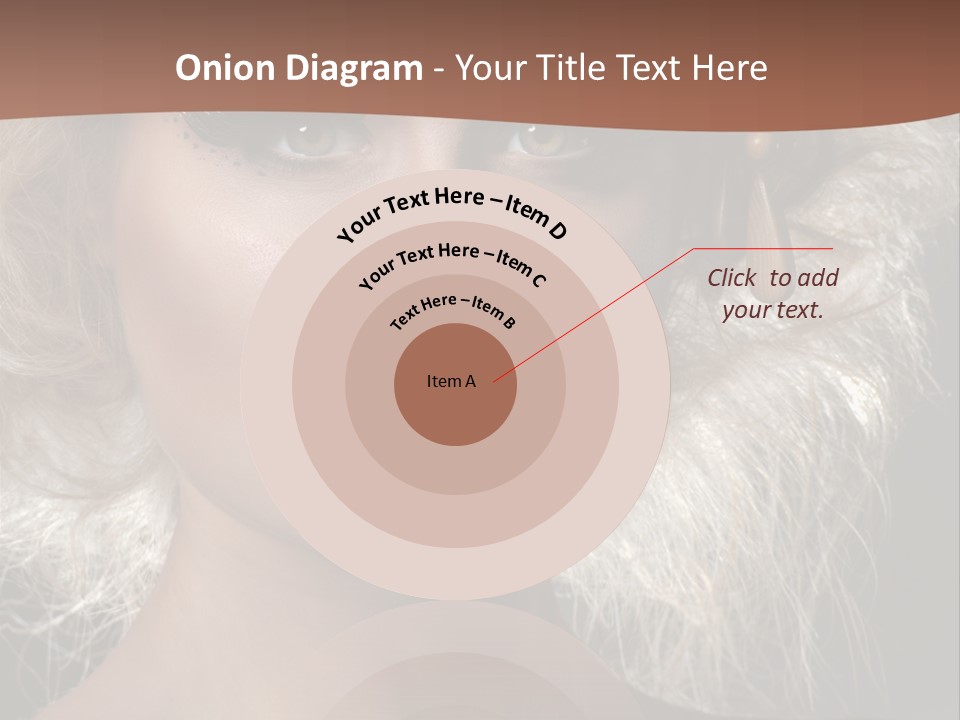 Hair Decoration Portrait PowerPoint Template